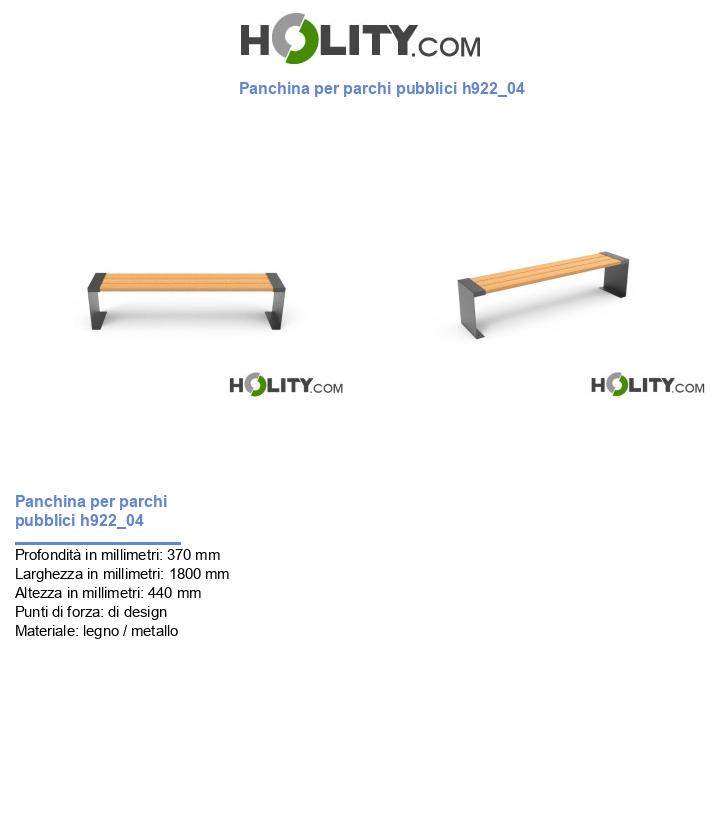 Panchina per parchi pubblici h922_04