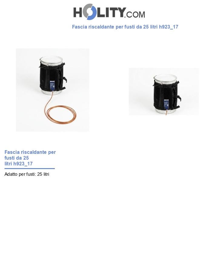 Fascia riscaldante per fusti da 25 litri h923_17