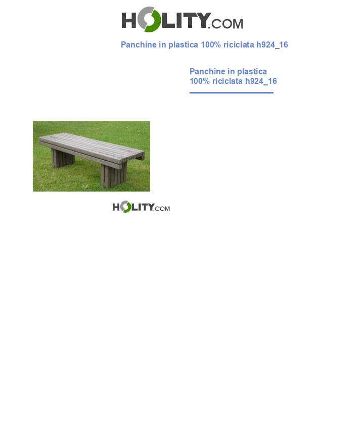 Panchine in plastica 100% riciclata h924_16