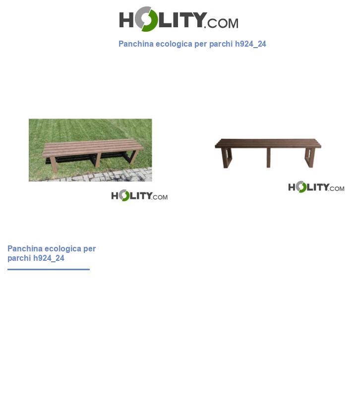 Panchina ecologica per parchi h924_24