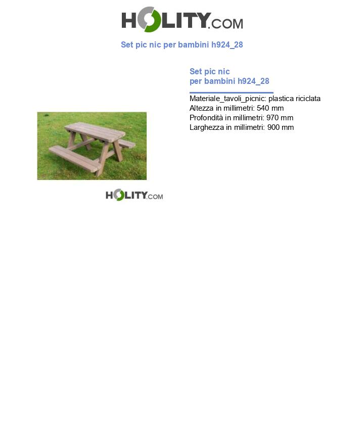 Set pic nic per bambini h924_28