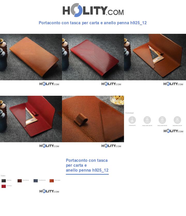 Portaconto con tasca per carta e anello penna h925_12