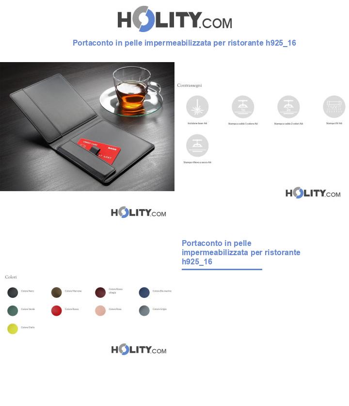 Portaconto in pelle impermeabilizzata per ristorante h925_16
