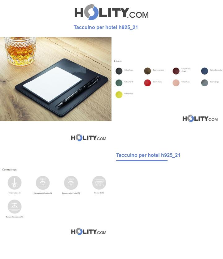 Taccuino per hotel h925_21