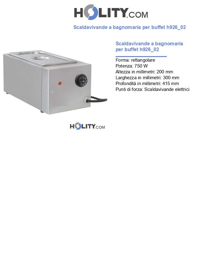 Scaldavivande a bagnomaria per buffet h926_02