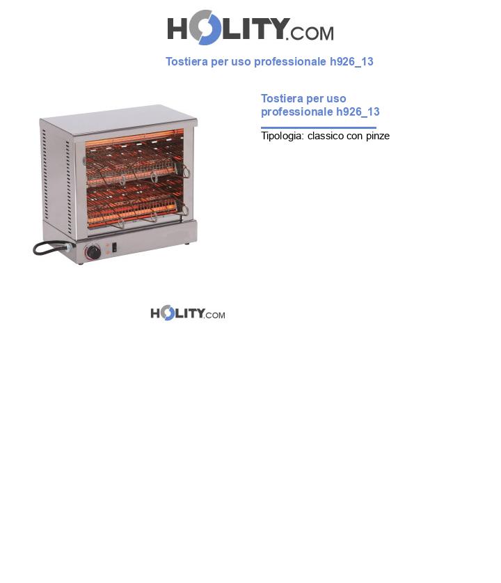 Tostiera per uso professionale h926_13