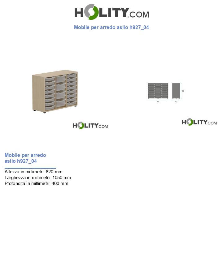 Mobile per arredo asilo h927_04