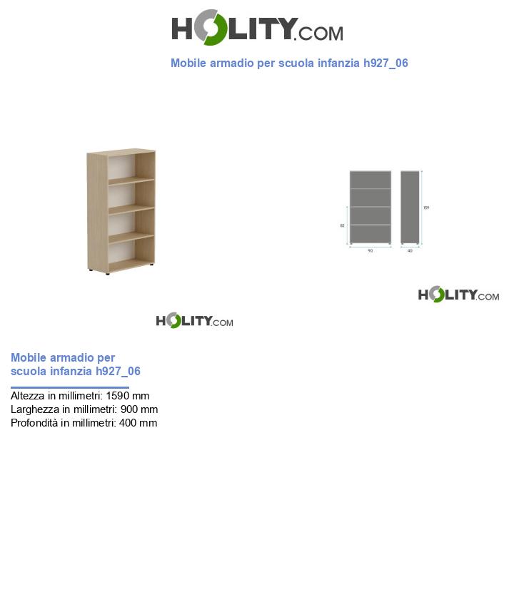 Mobile armadio per scuola infanzia h927_06