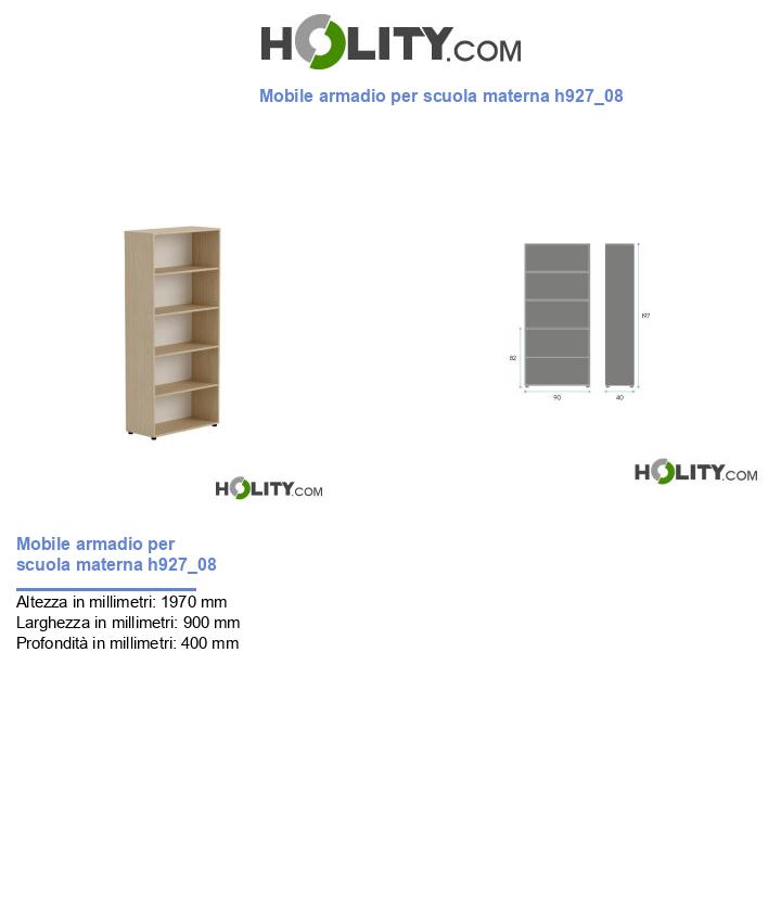 Mobile armadio per scuola materna h927_08