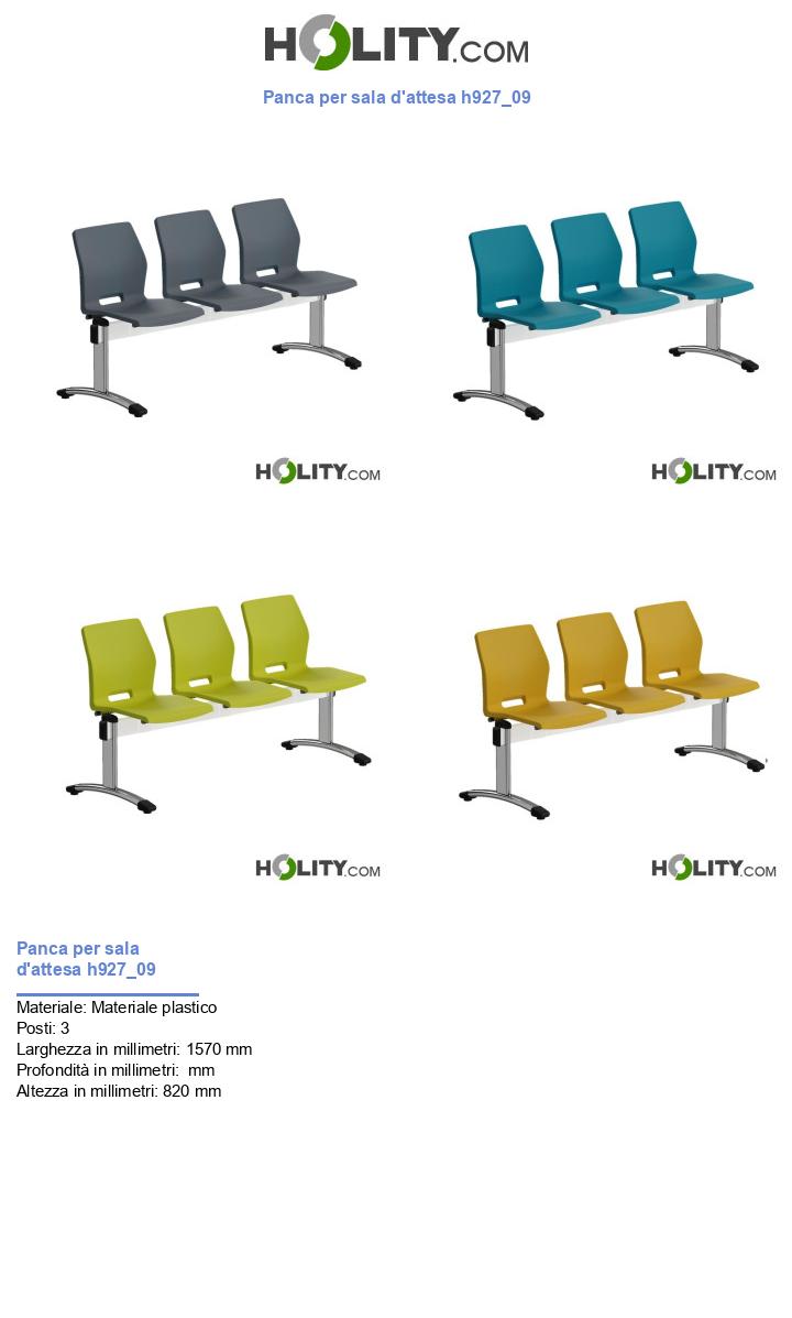 Panca per sala d'attesa h927_09