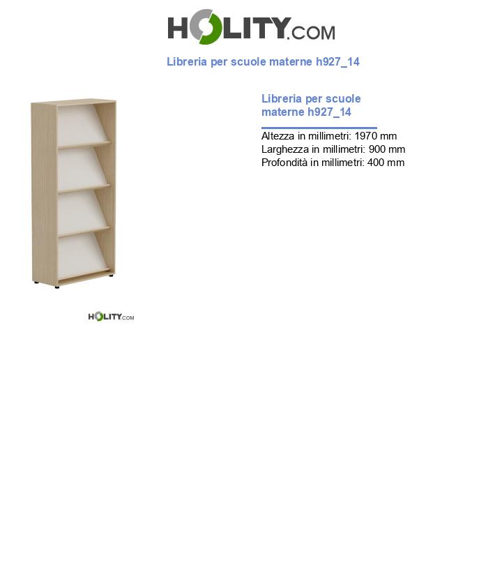 Libreria per scuole materne h927_14