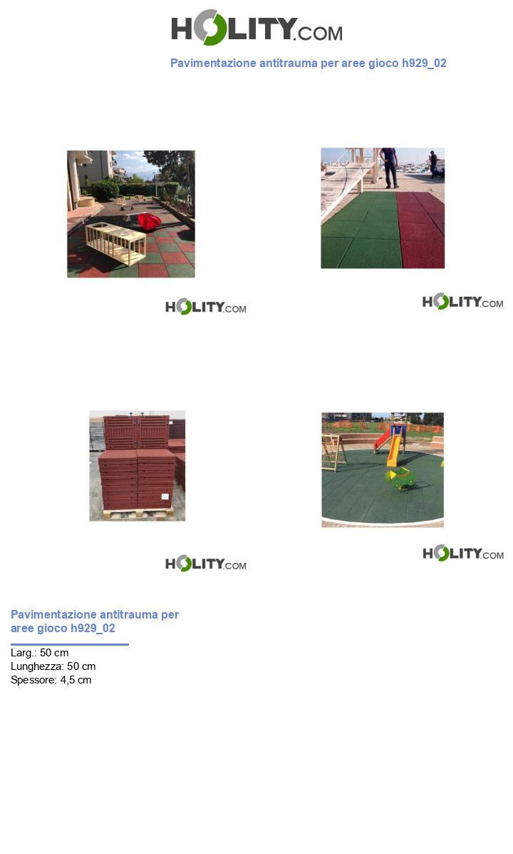 Pavimentazione antitrauma per aree gioco h929_02