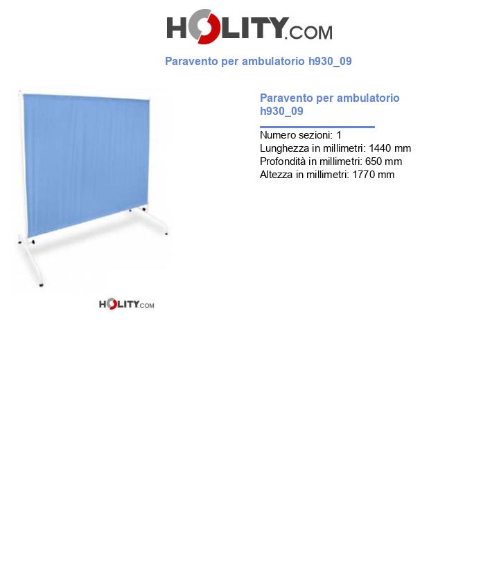 Paravento per ambulatorio h930_09