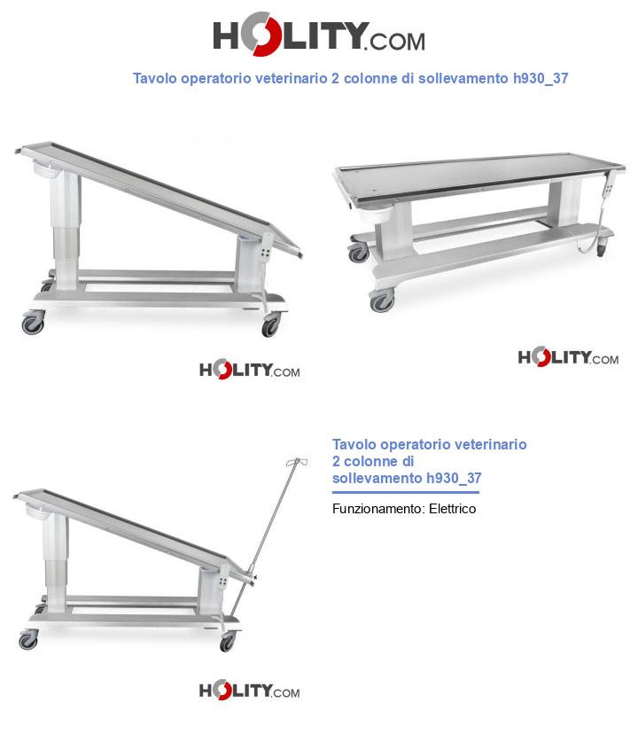 Tavolo operatorio veterinario 2 colonne di sollevamento h930_37