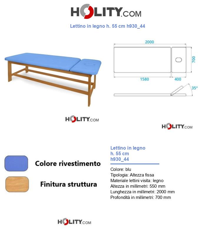 Lettino in legno h. 55 cm h930_44