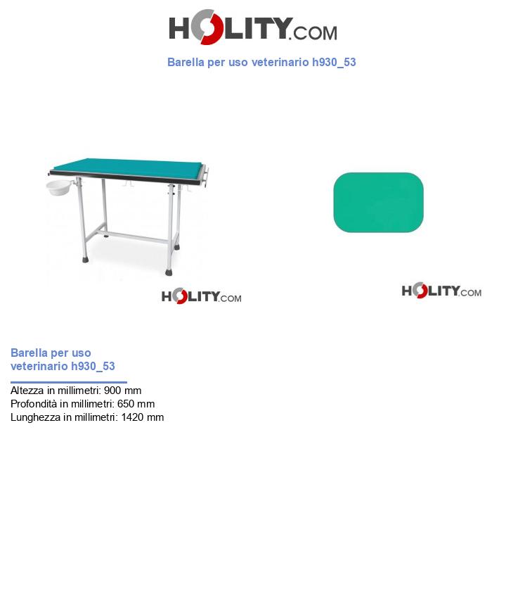 Barella per uso veterinario h930_53