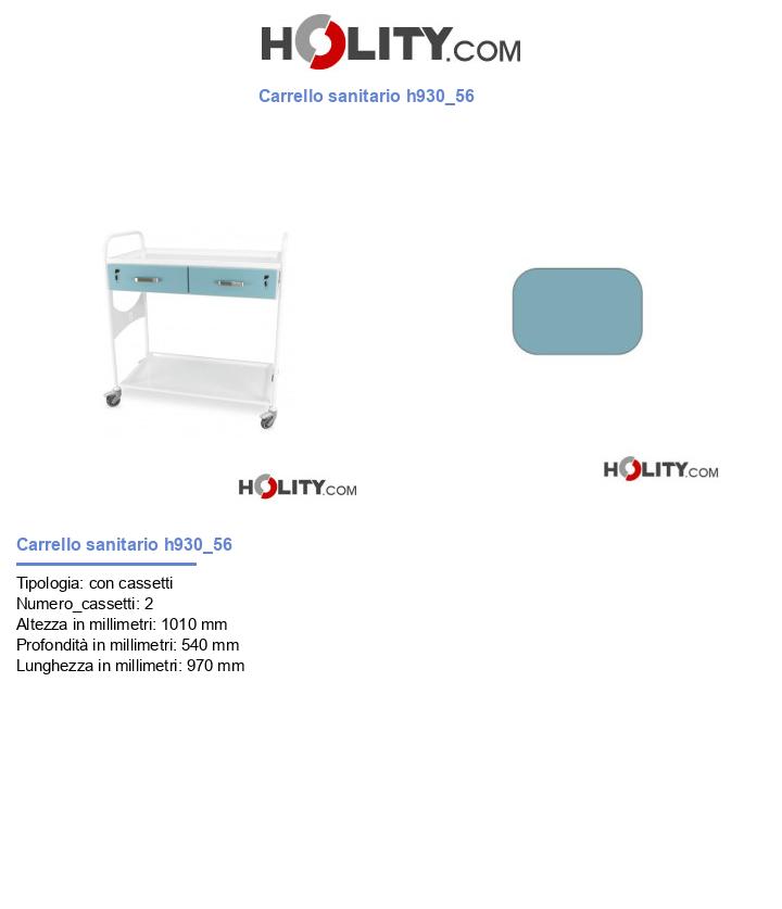 Carrello sanitario h930_56