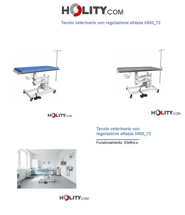 Tavolo veterinario con regolazione altezza h930_72