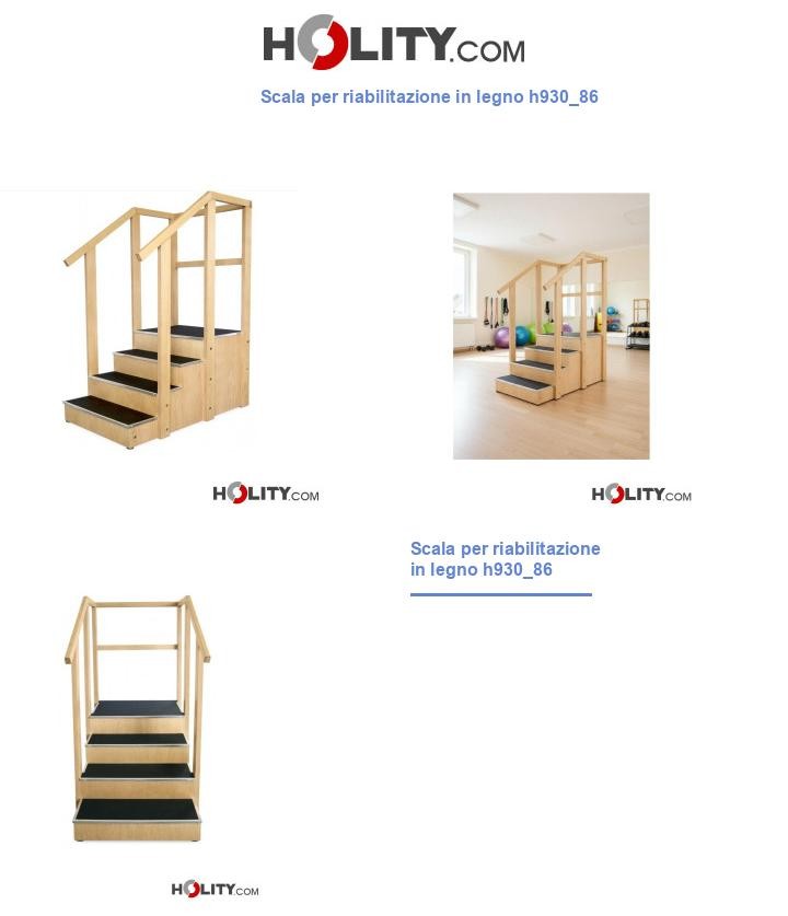 Scala per riabilitazione in legno h930_86