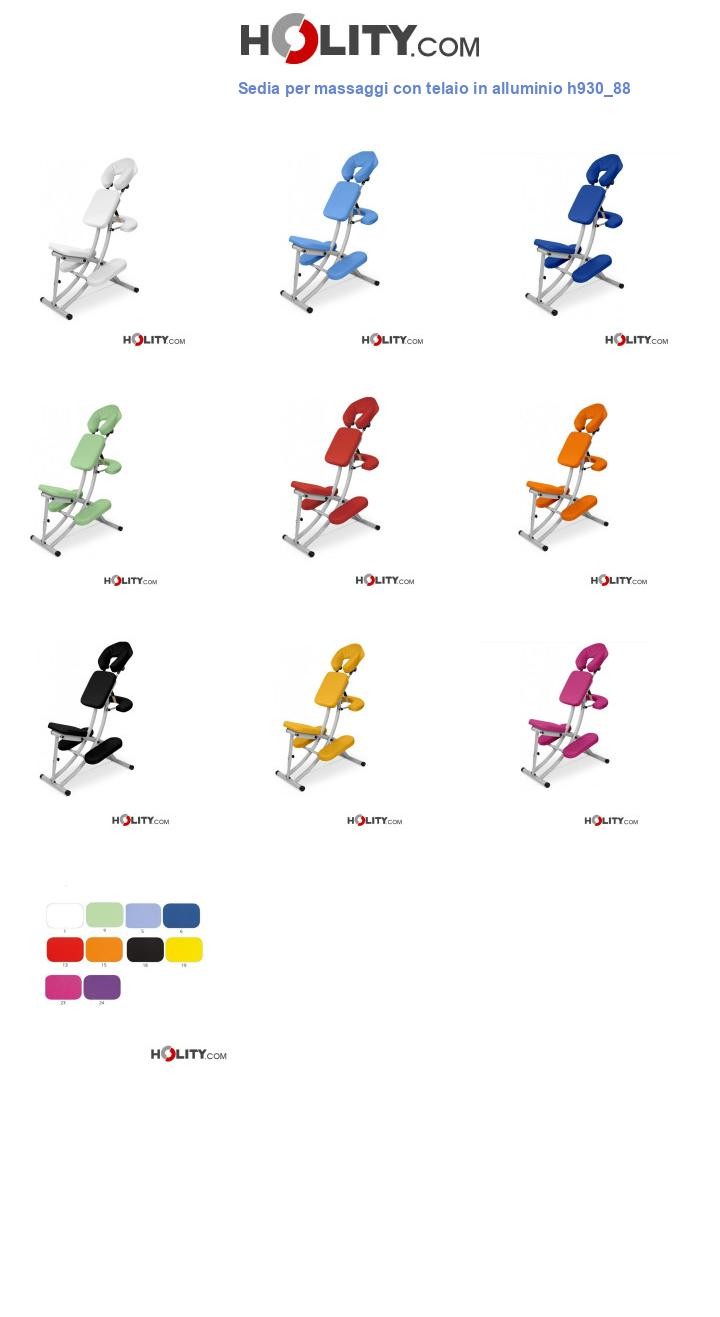 Sedia per massaggi con telaio in alluminio h930_88