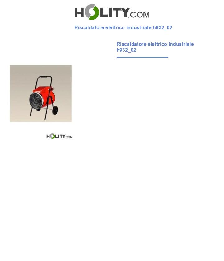 Riscaldatore elettrico industriale h932_02