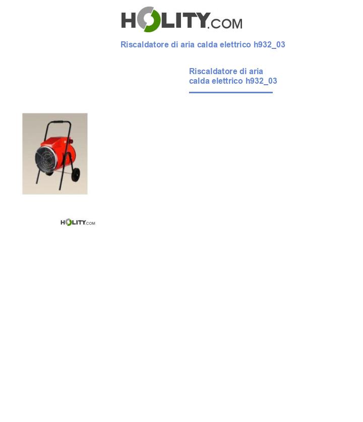 Riscaldatore di aria calda elettrico h932_03