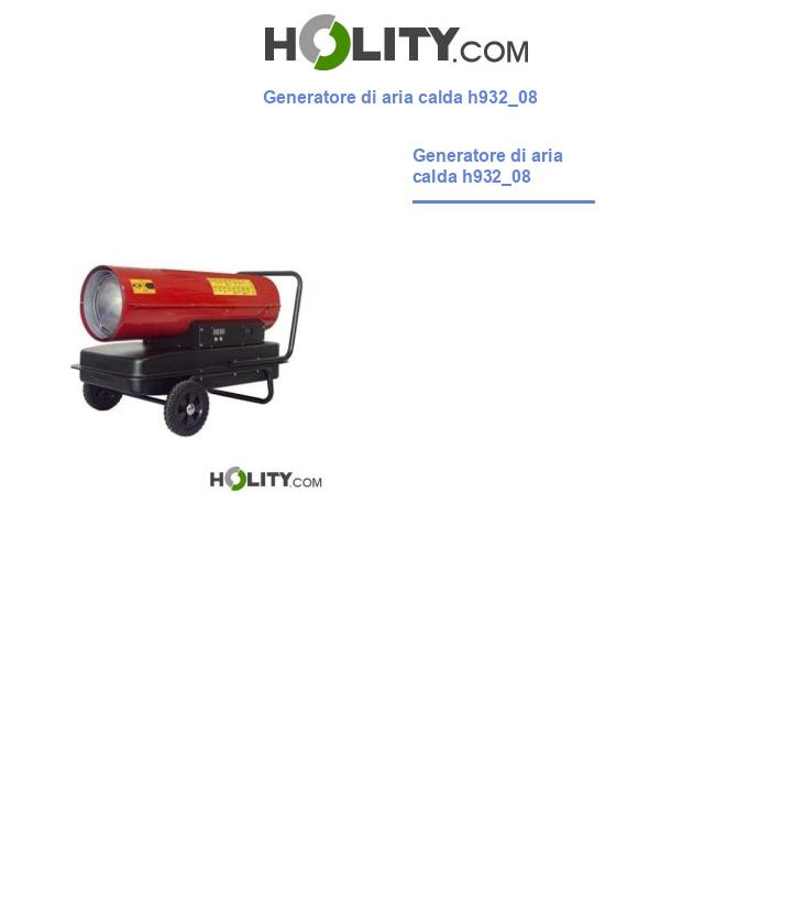 Generatore di aria calda h932_08