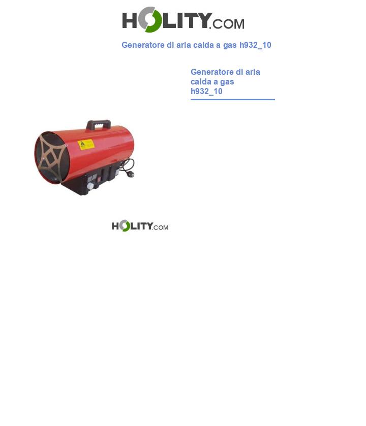 Generatore di aria calda a gas h932_10