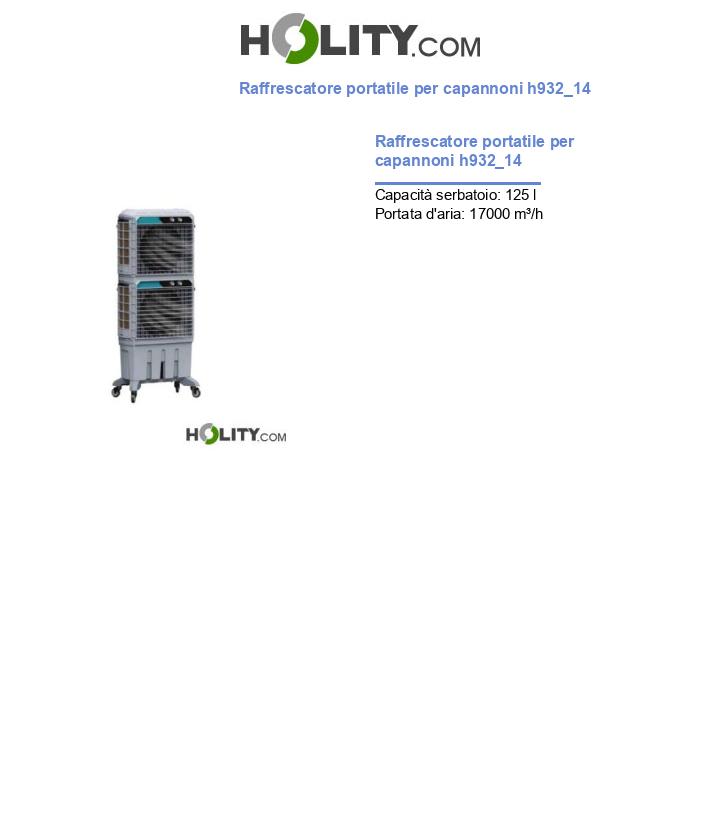Raffrescatore portatile per capannoni h932_14