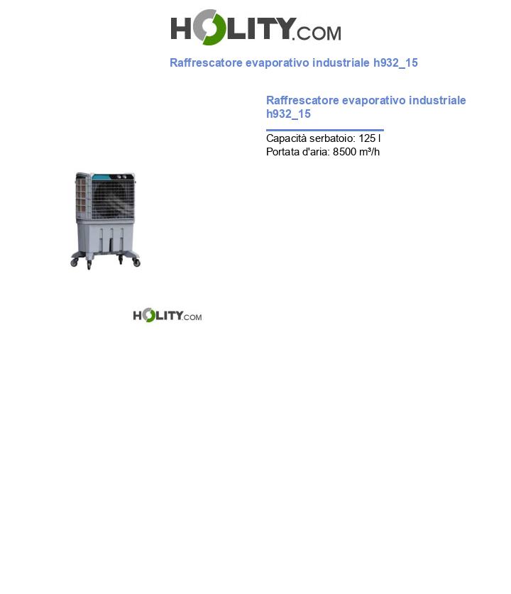 Raffrescatore evaporativo industriale h932_15