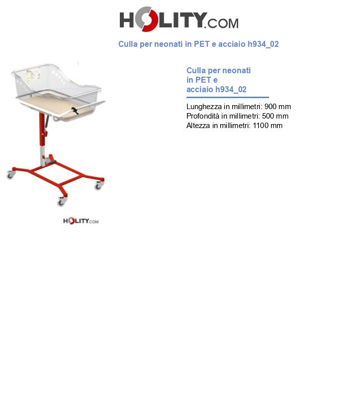 Culla per neonati in PET e acciaio h934_02