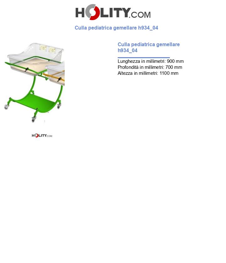 Culla pediatrica gemellare h934_04