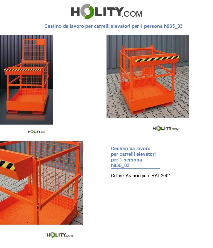 Cestino da lavoro per carrelli elevatori per 1 persona h935_03