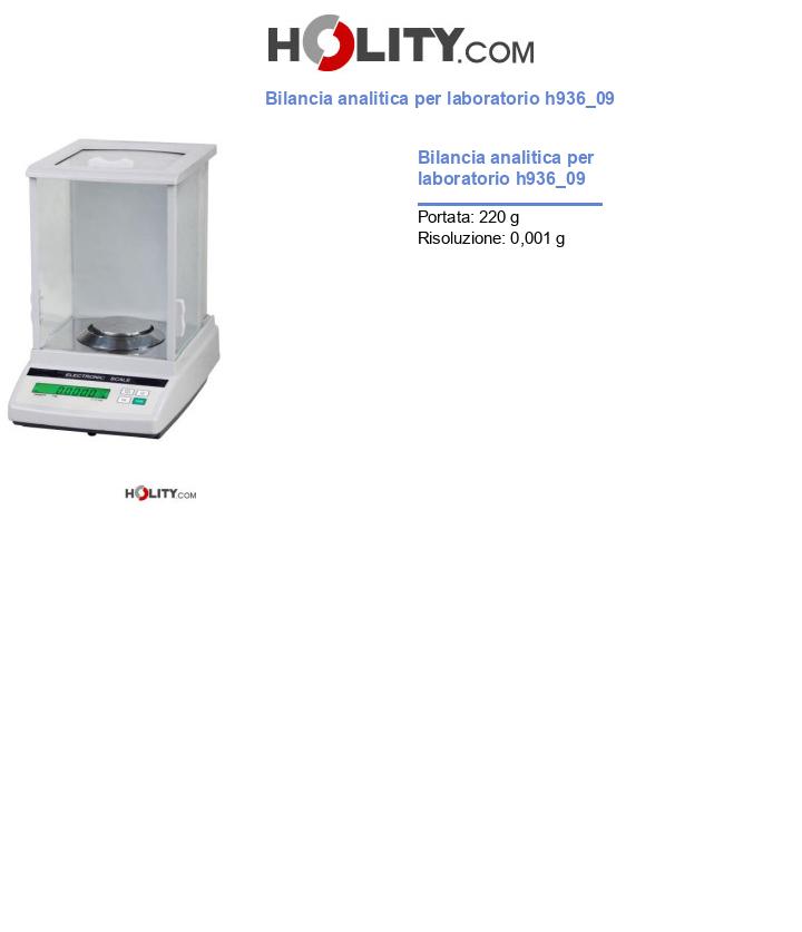 Bilancia analitica per laboratorio h936_09