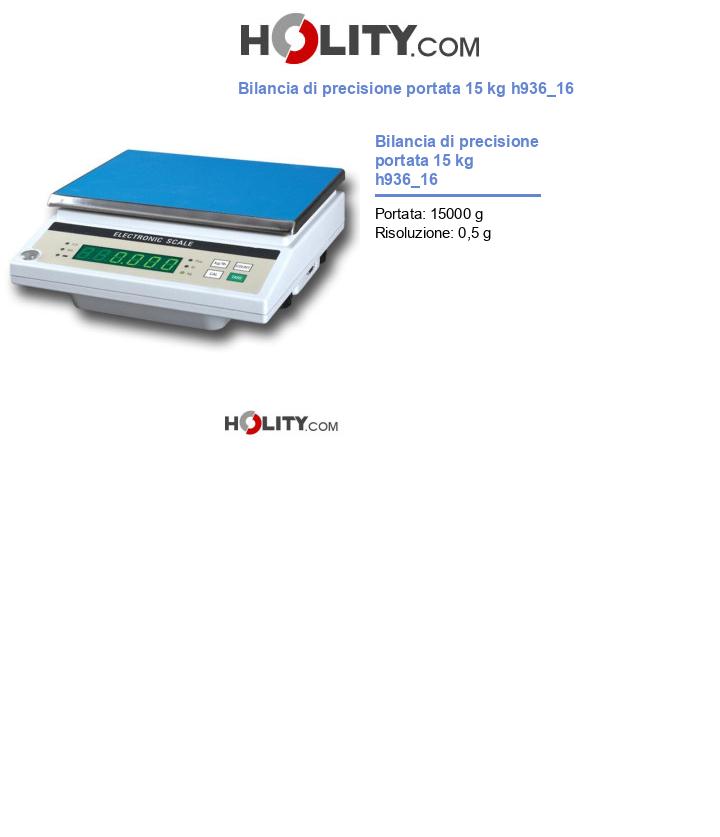 Bilancia di precisione portata 15 kg h936_16