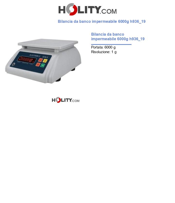 Bilancia da banco impermeabile 6000g h936_19