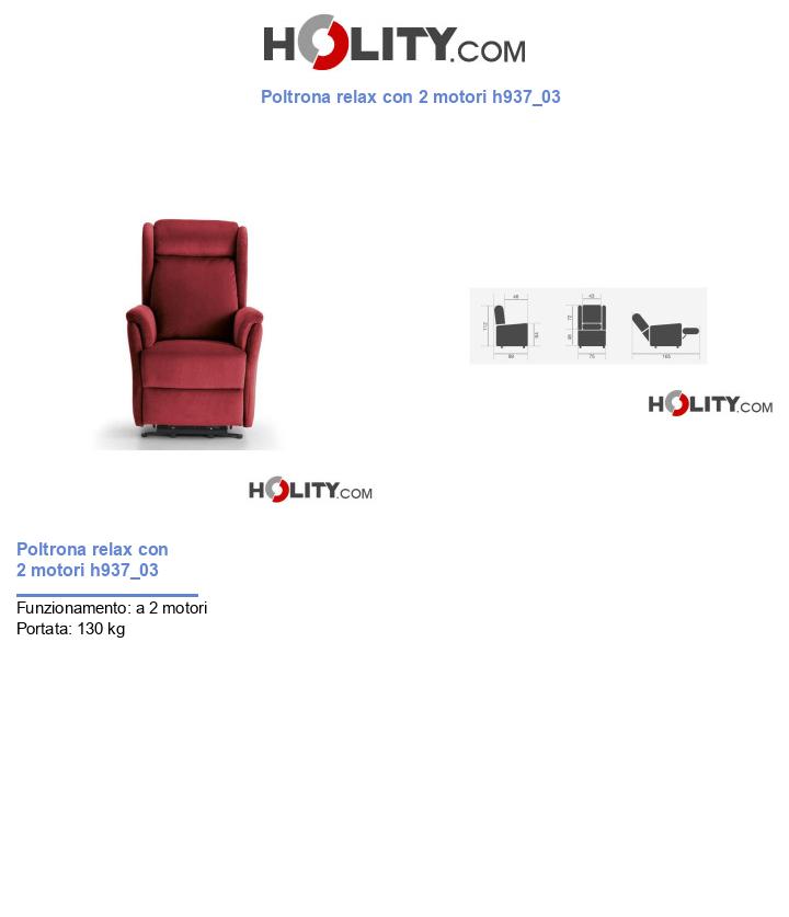 Poltrona relax con 2 motori h937_03