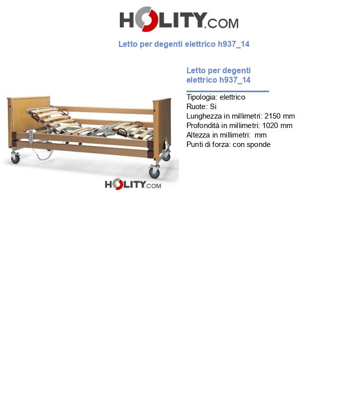 Letto per degenti elettrico h937_14