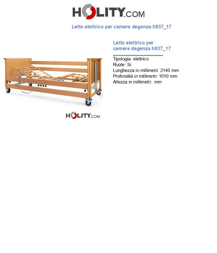 Letto elettrico per camere degenza h937_17