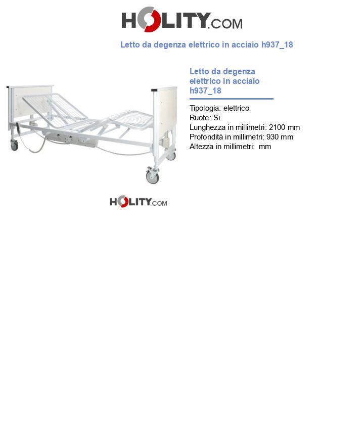 Letto da degenza elettrico in acciaio h937_18