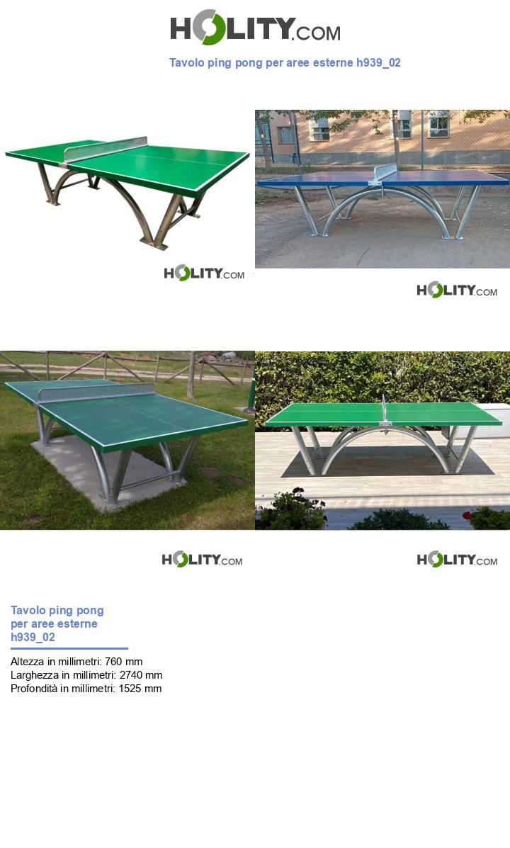 Tavolo ping pong per aree esterne h939_02