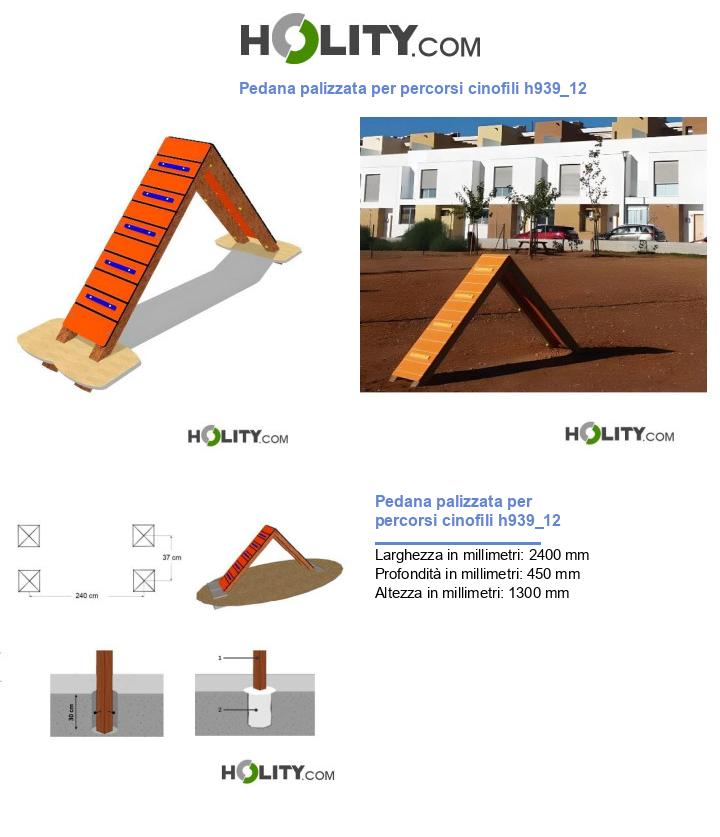 Pedana palizzata per percorsi cinofili h939_12