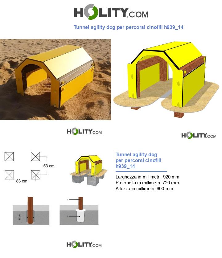 Tunnel agility dog per percorsi cinofili h939_14