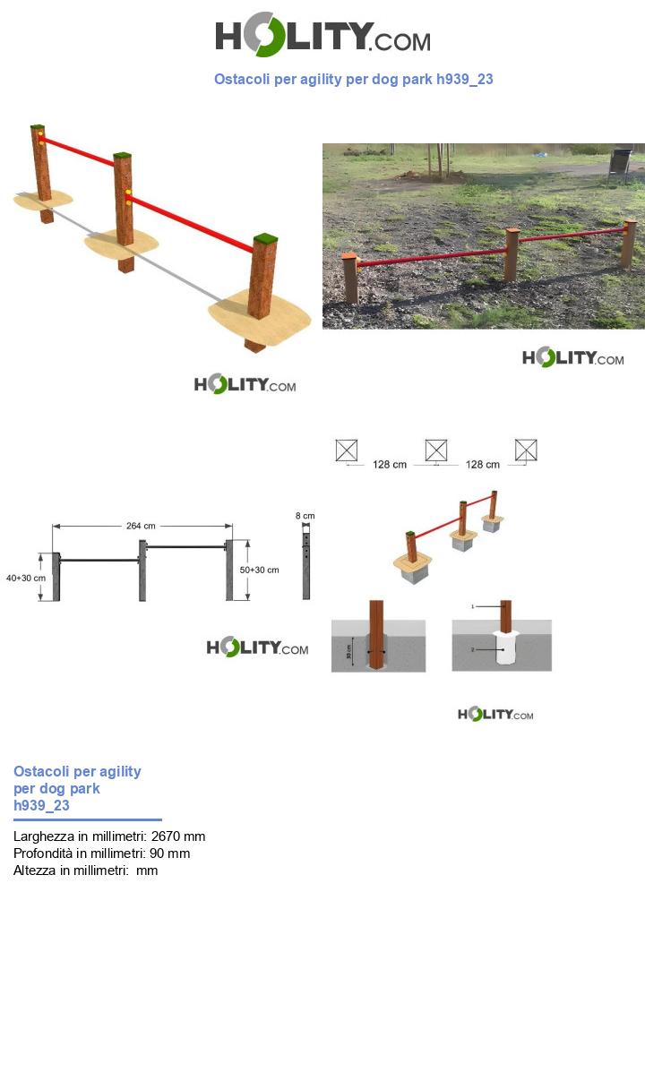 Ostacoli per agility per dog park h939_23