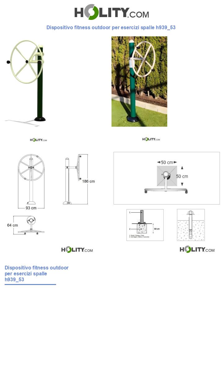 Dispositivo fitness outdoor per esercizi spalle h939_53
