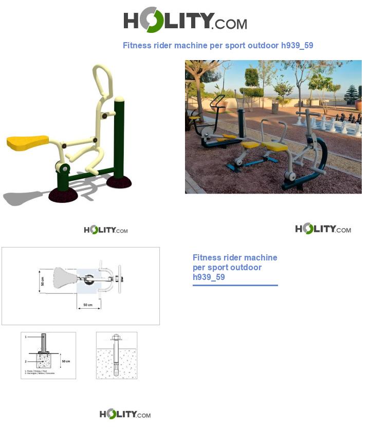 Fitness rider machine per sport outdoor h939_59