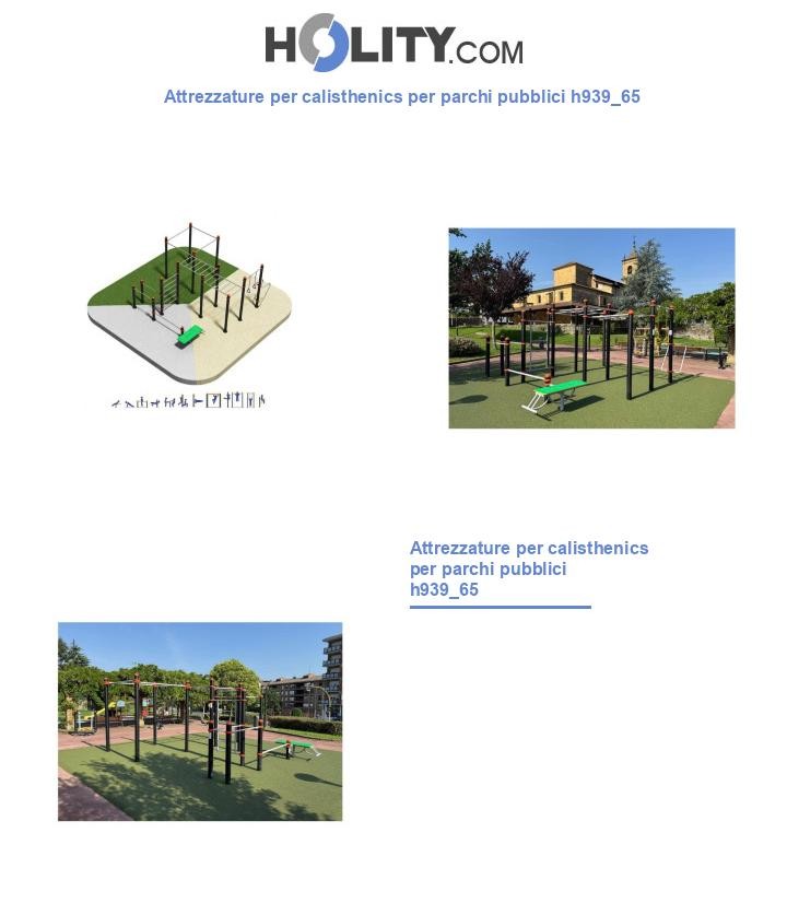 Attrezzature per calisthenics per parchi pubblici h939_65