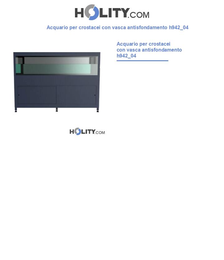 Acquario per crostacei con vasca antisfondamento h942_04