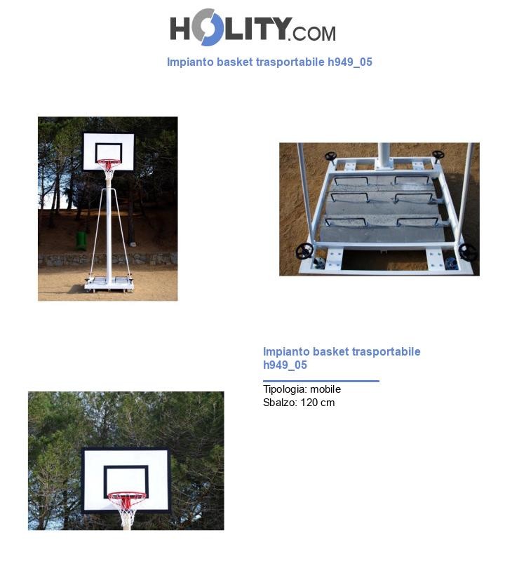 Impianto basket trasportabile h949_05