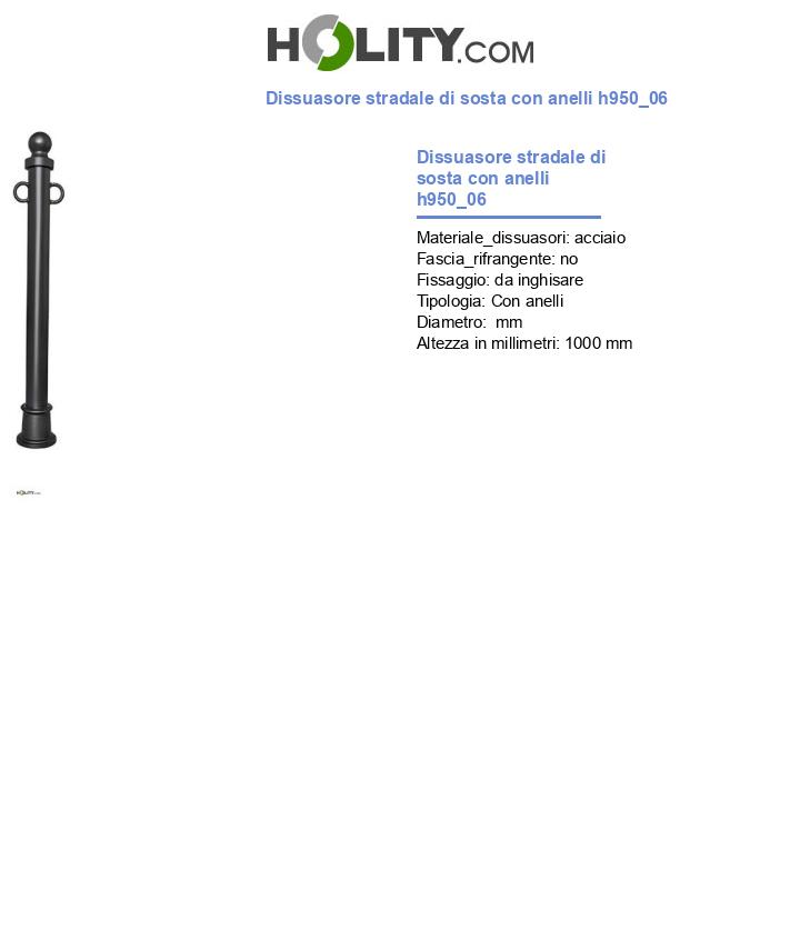 Dissuasore stradale di sosta con anelli h950_06